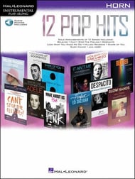 12 Pop Hits French Horn Book with Online Audio Access cover